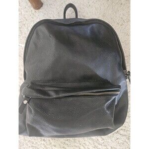 Brandy Melville Vegan Leather Blk Backpack